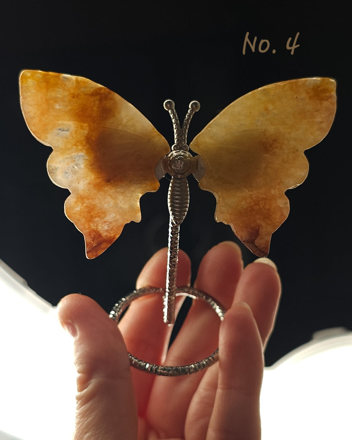 Golden Healer Quartz | Crystal Butterfly