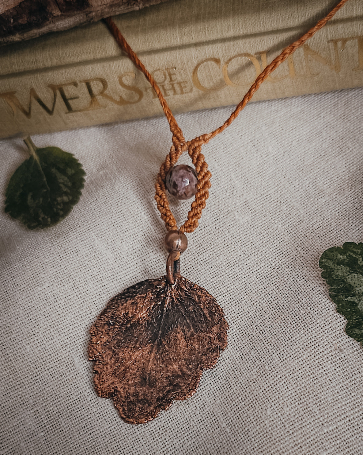 Dead Nettle Spirit with Jasper | Scottish Botanical Amulet