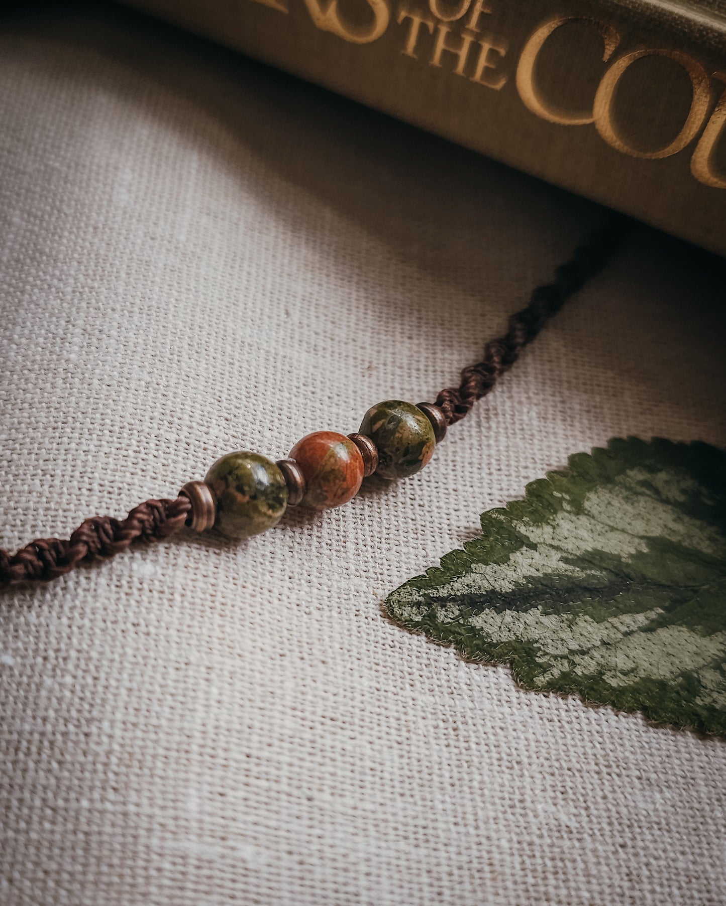 Dead Nettle Spirit with Unakite | Scottish Botanical Amulet