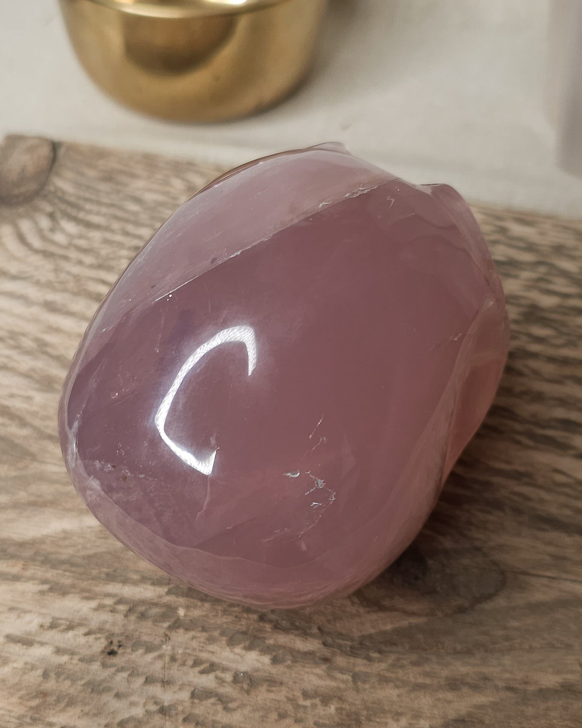 Rose Quartz | Statement Crystal Skull Carving 820g