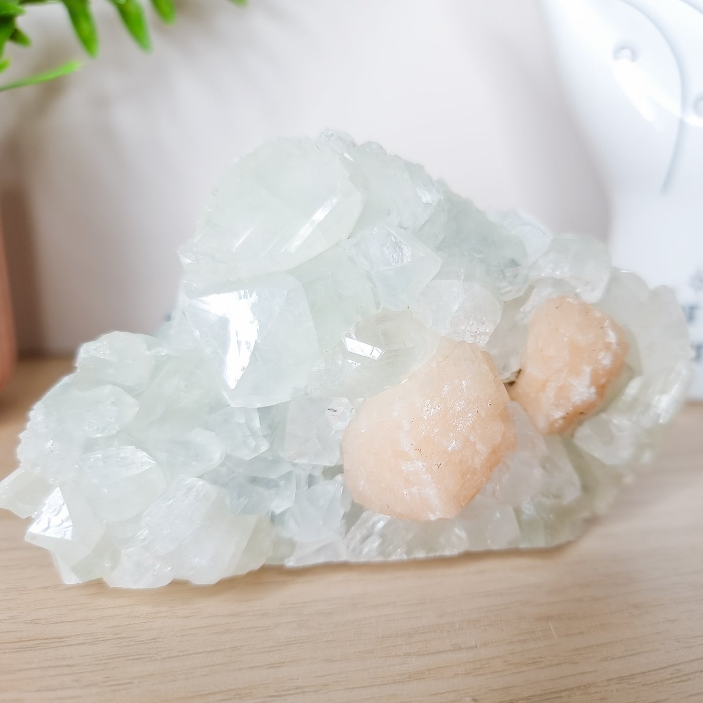 Apophylite With Stilbite Specimen