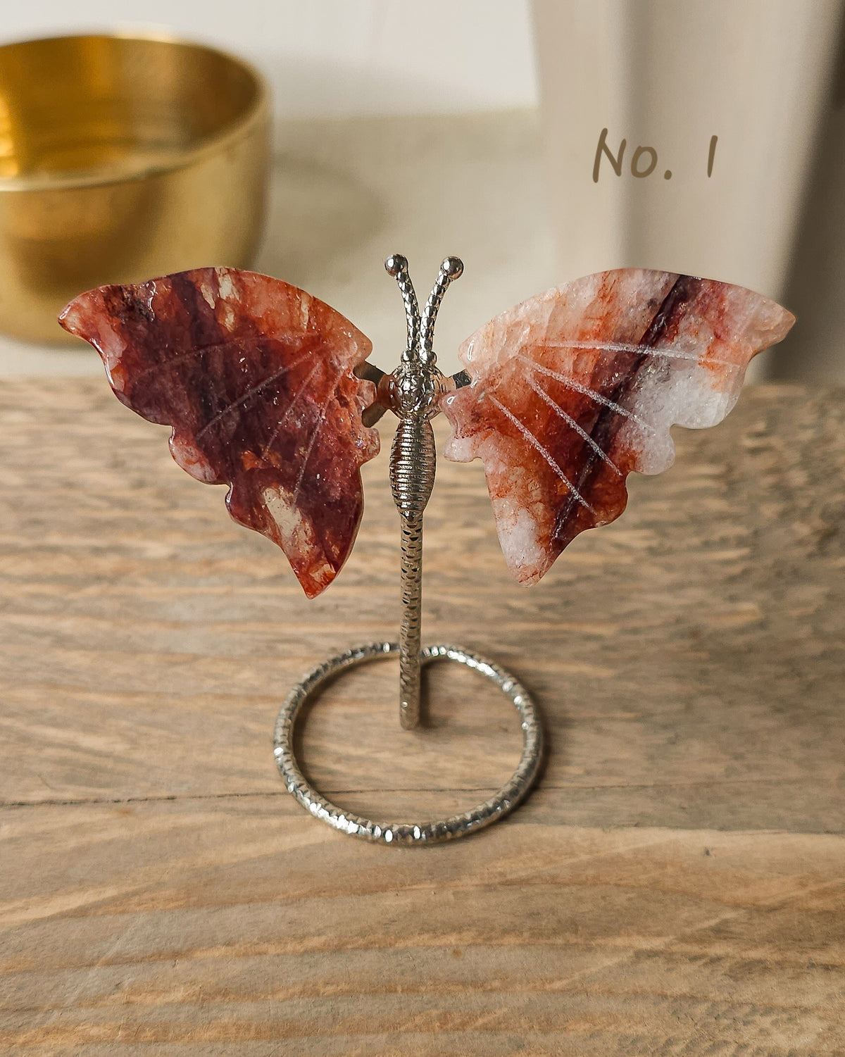 Fire / Red Hematoid Quartz | Crystal Butterfly