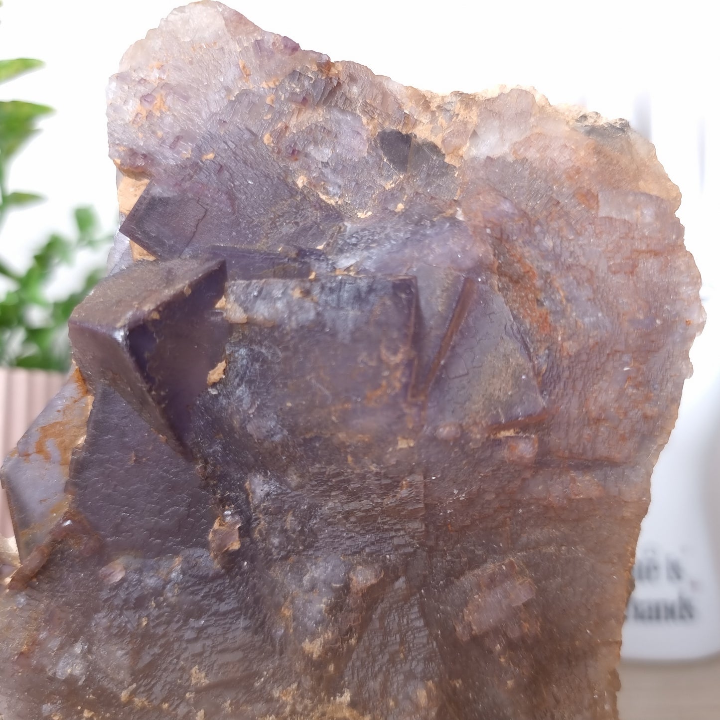 Black and Purple Fluorite Specimen