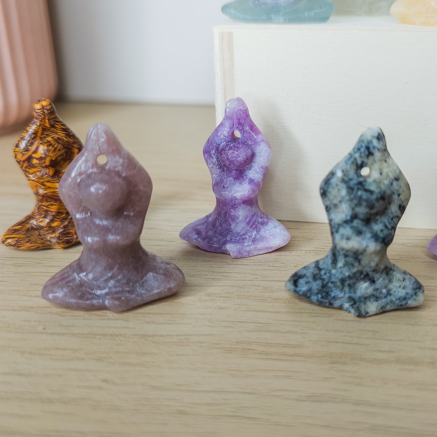 Mini Crystal Yoga Goddess