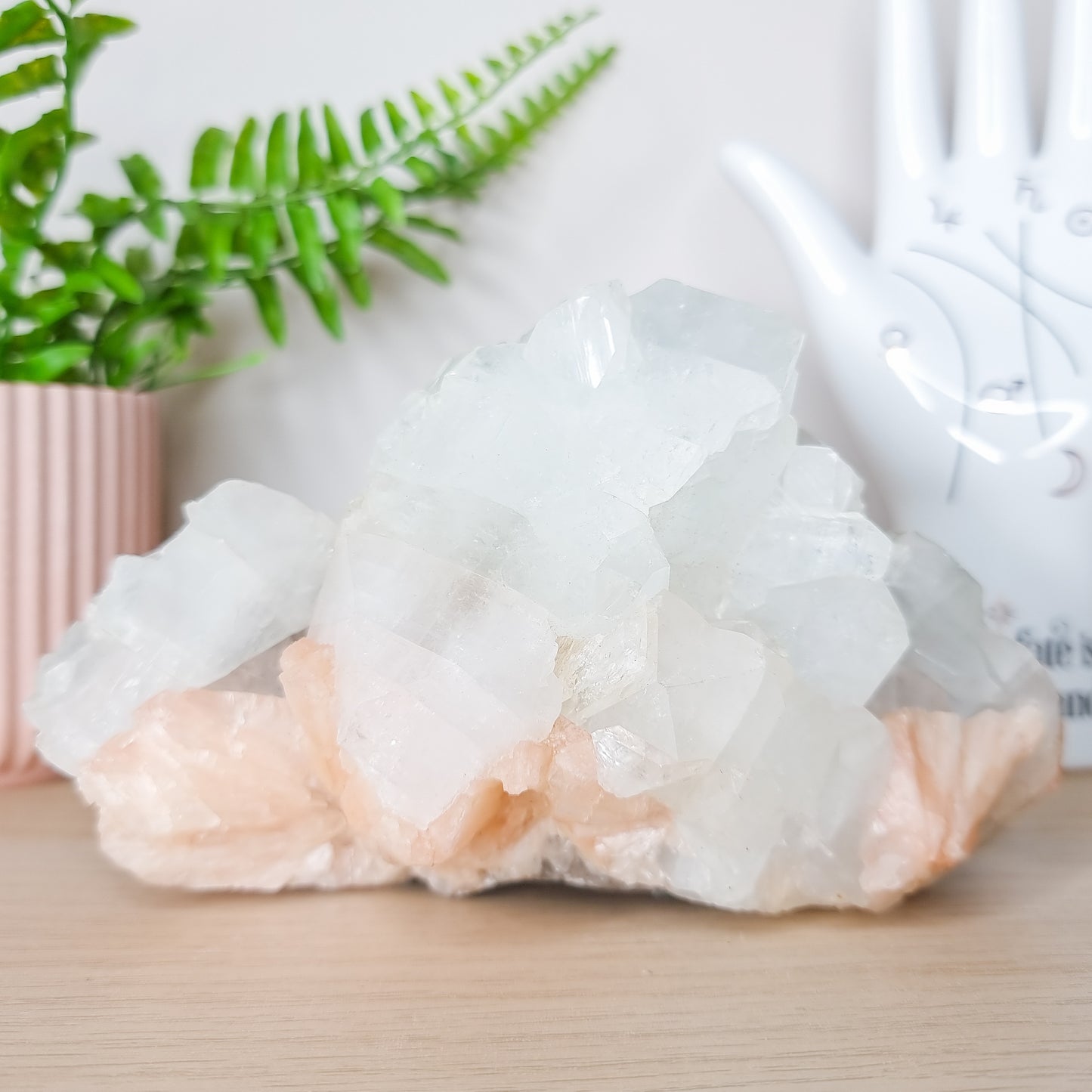 Apophylite with Stilbite Specimen