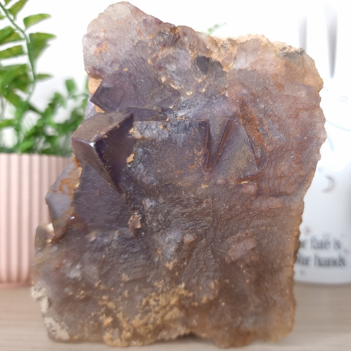 Black and Purple Fluorite Specimen