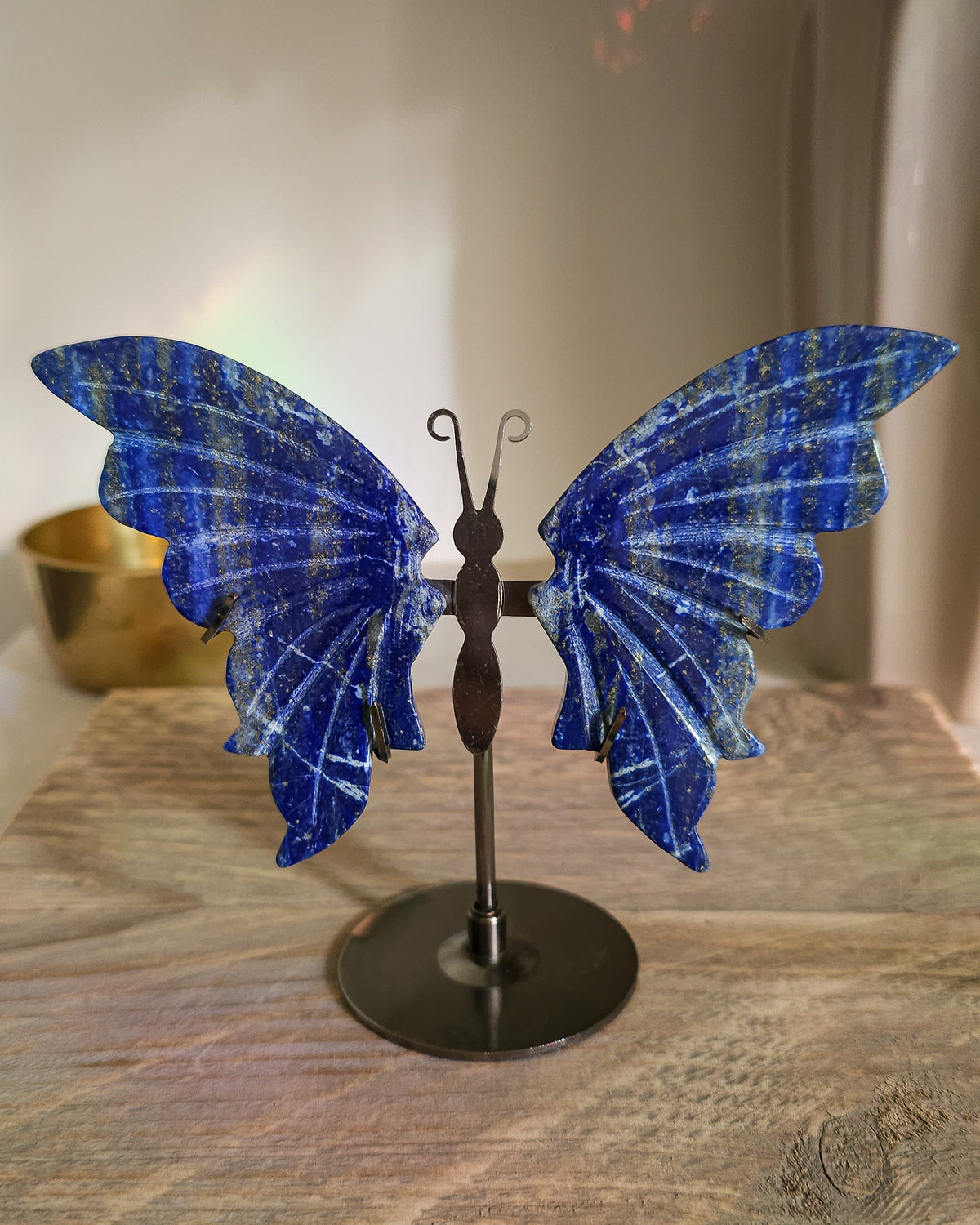 Lapis Lazuli Butterfly Wings On The Stand