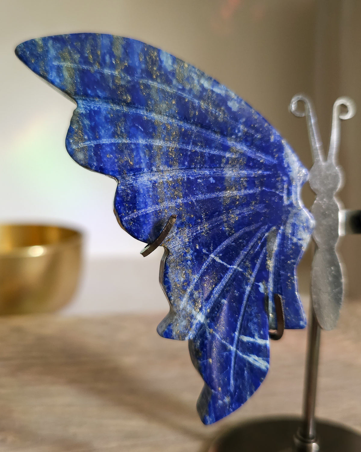 Lapis Lazuli Butterfly Wings On The Stand