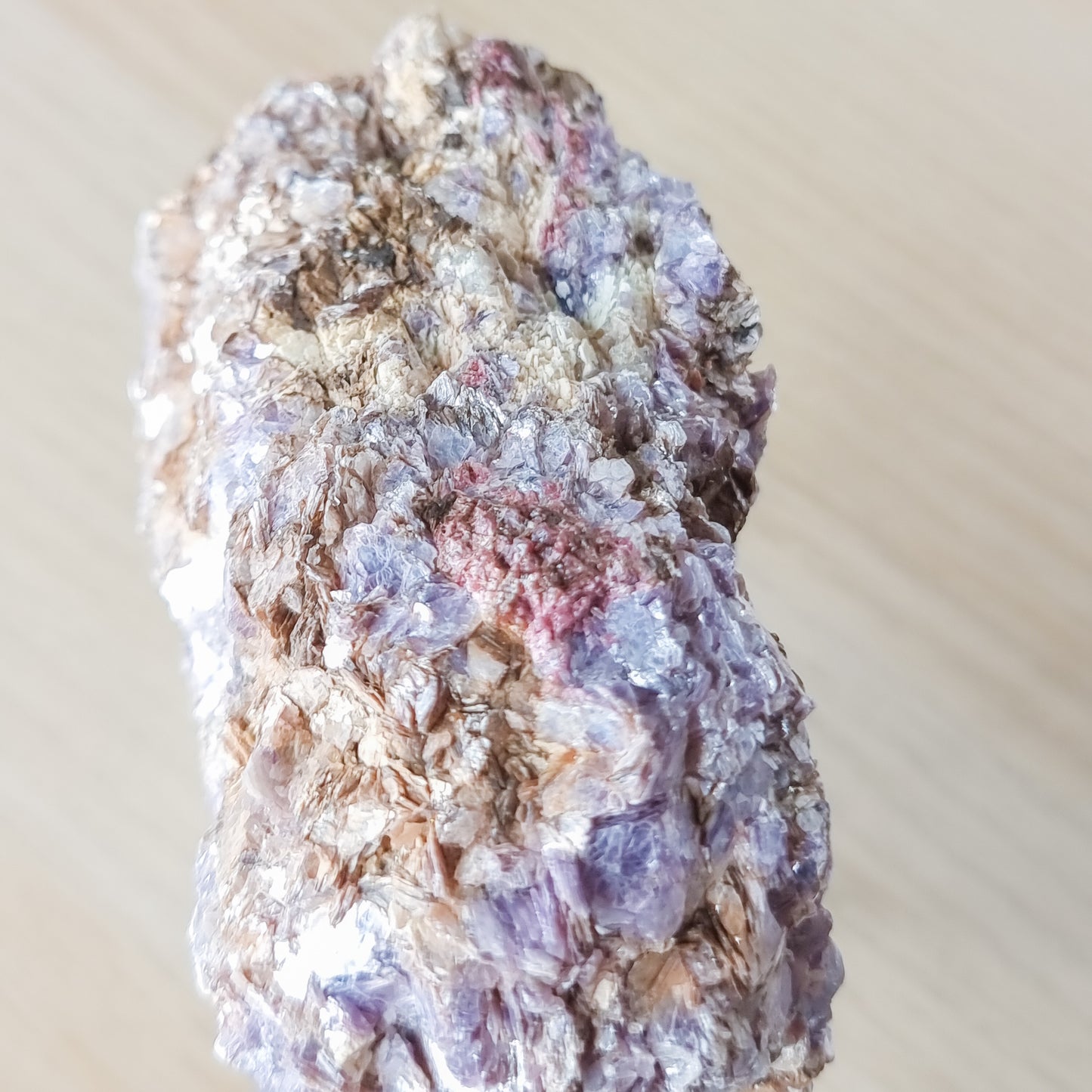 Pink Tourmaline in Lepidolite Specimen