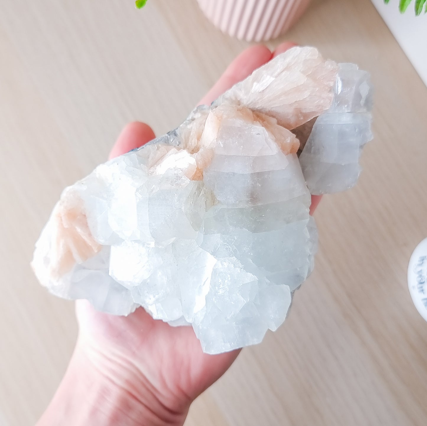 Apophylite with Stilbite Specimen