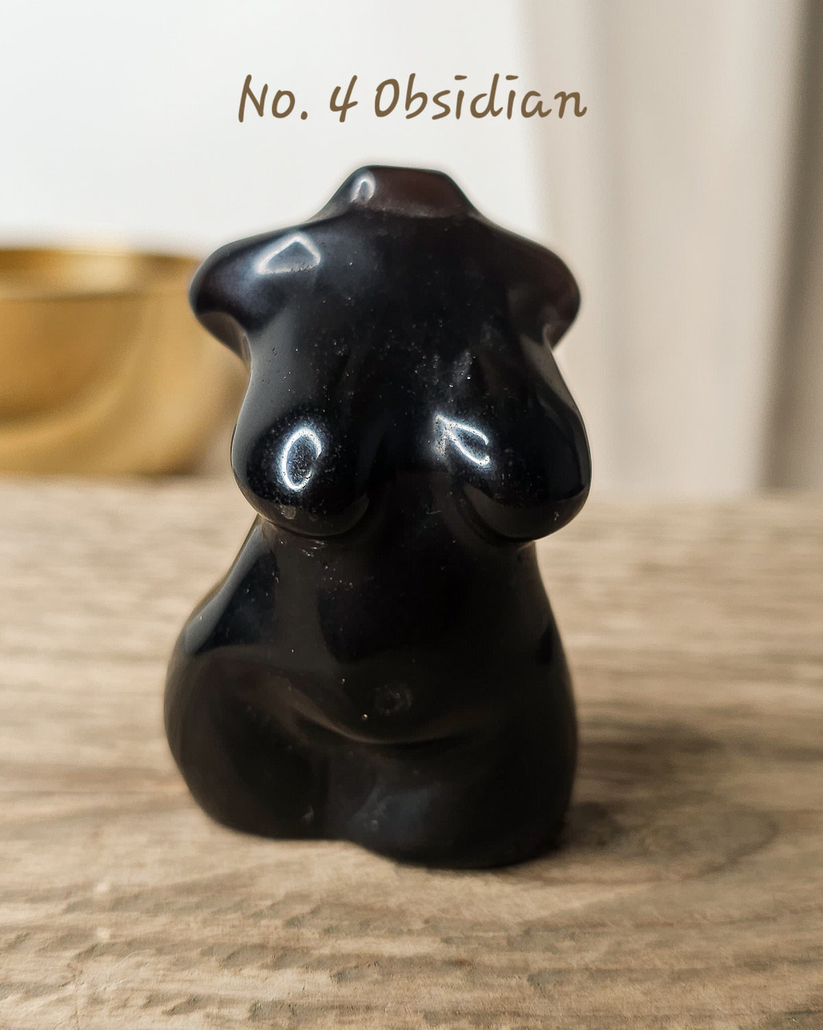 Crystal Goddess body carvings in obsidian , 
