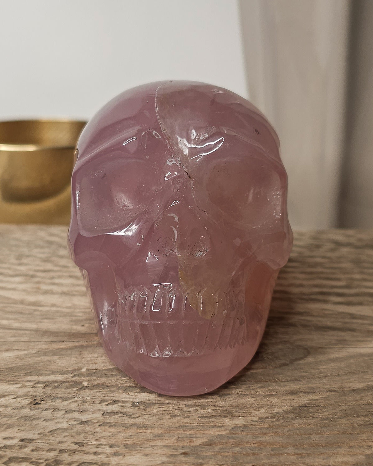 Rose Quartz | Statement Crystal Skull Carving 820g