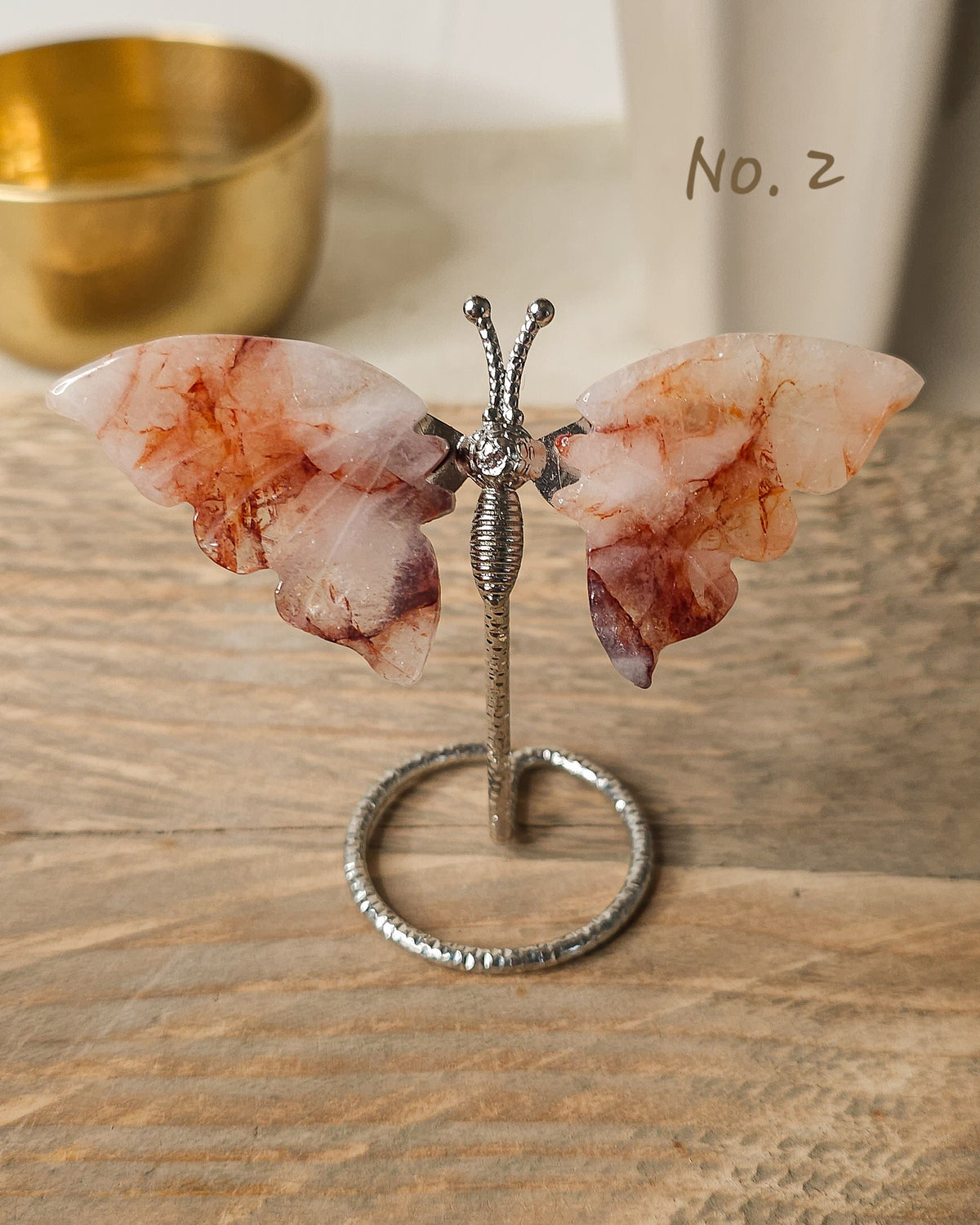Fire / Red Hematoid Quartz | Crystal Butterfly
