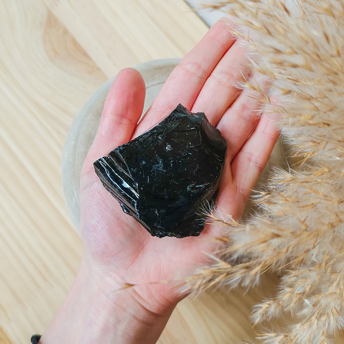 Black Obsidian Raw Stones