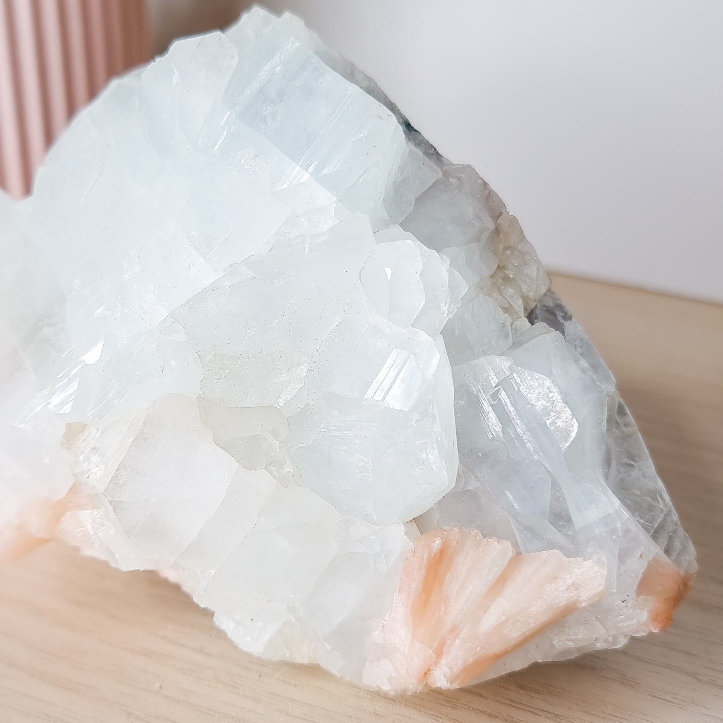 Apophylite with Stilbite Specimen