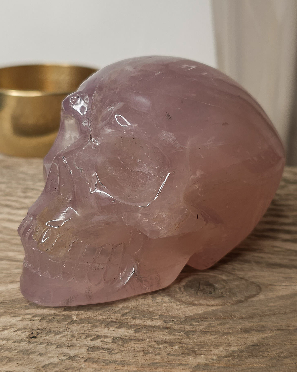 Rose Quartz | Statement Crystal Skull Carving 820g
