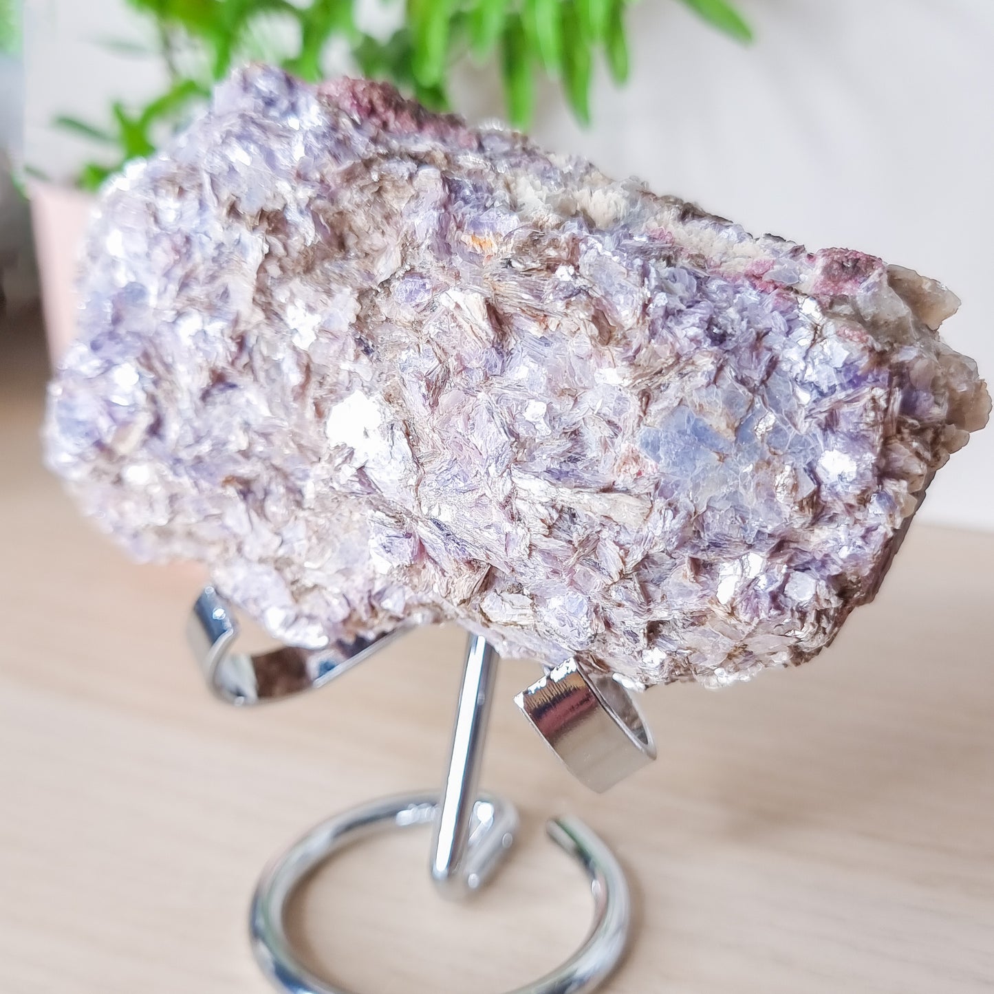 Pink Tourmaline in Lepidolite Specimen