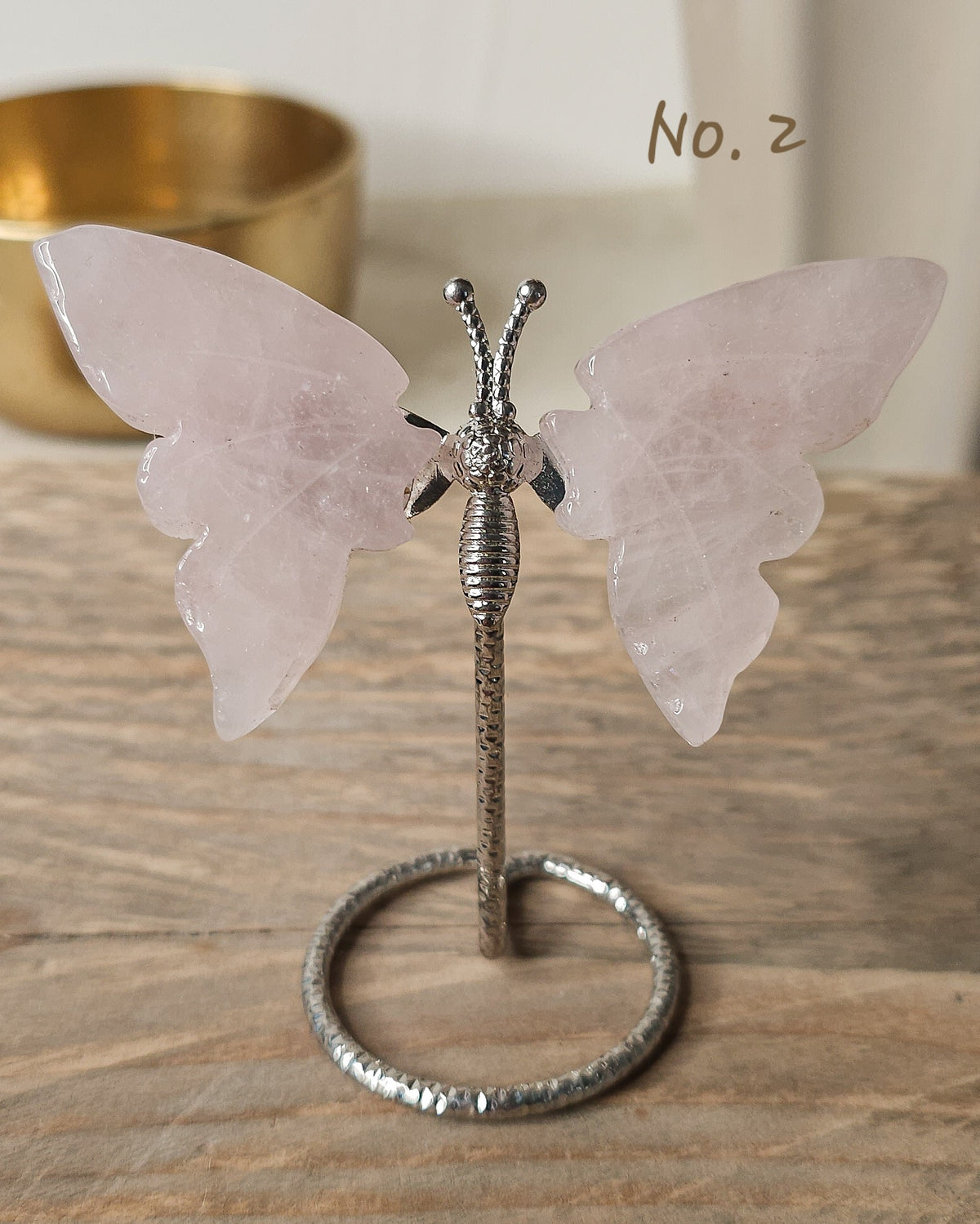 Rose Quartz | Crystal Butterfly