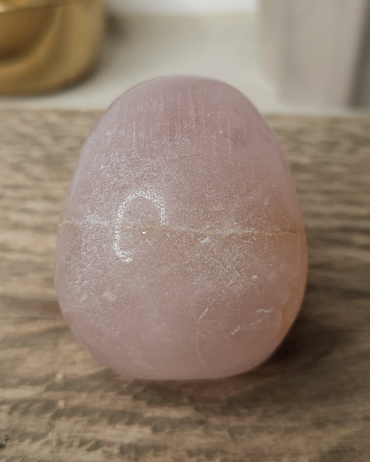 Rose Quartz with Red Hematite Inclusions | Crystal Skull Carving