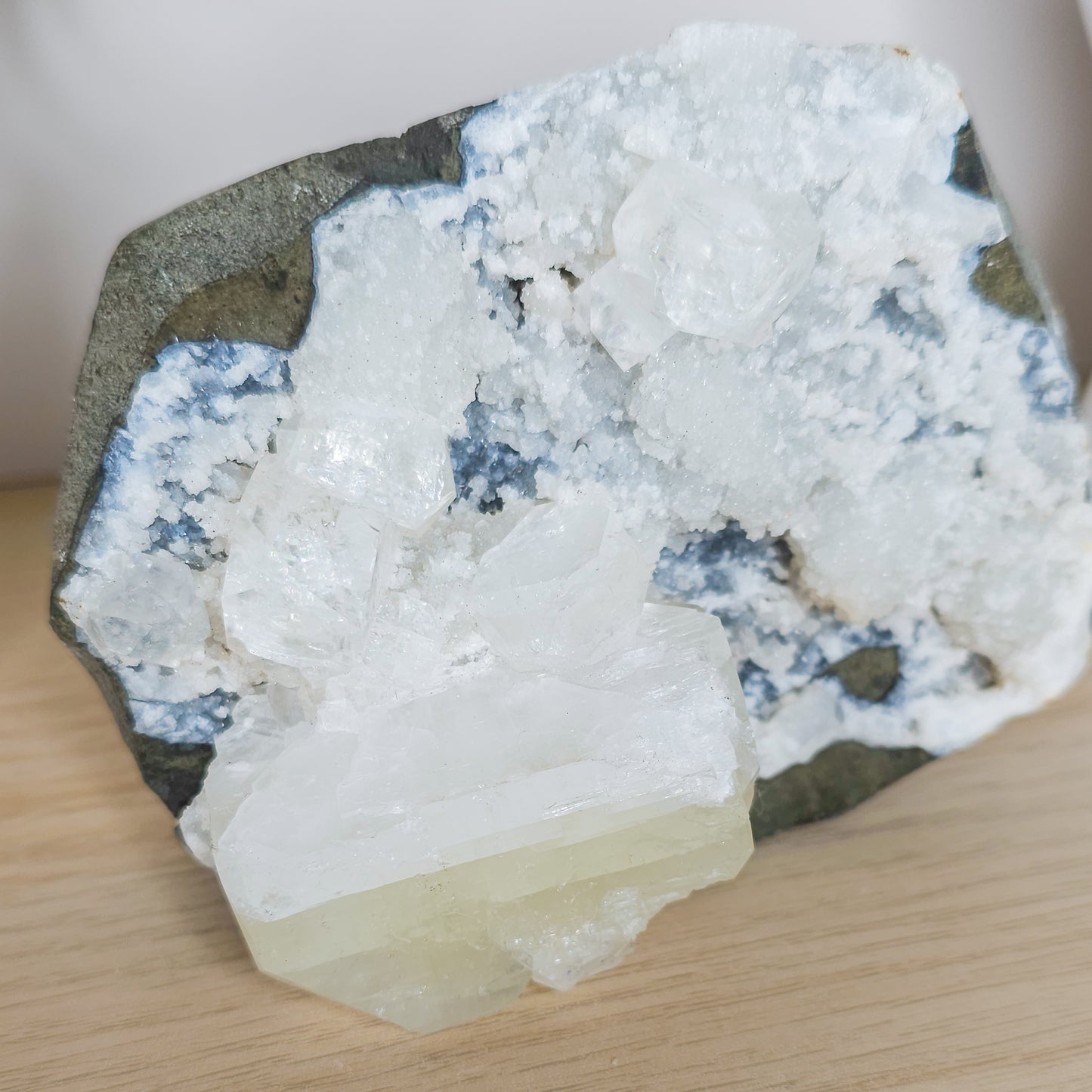 Apophylite on Chalcedony Specimen (850g)