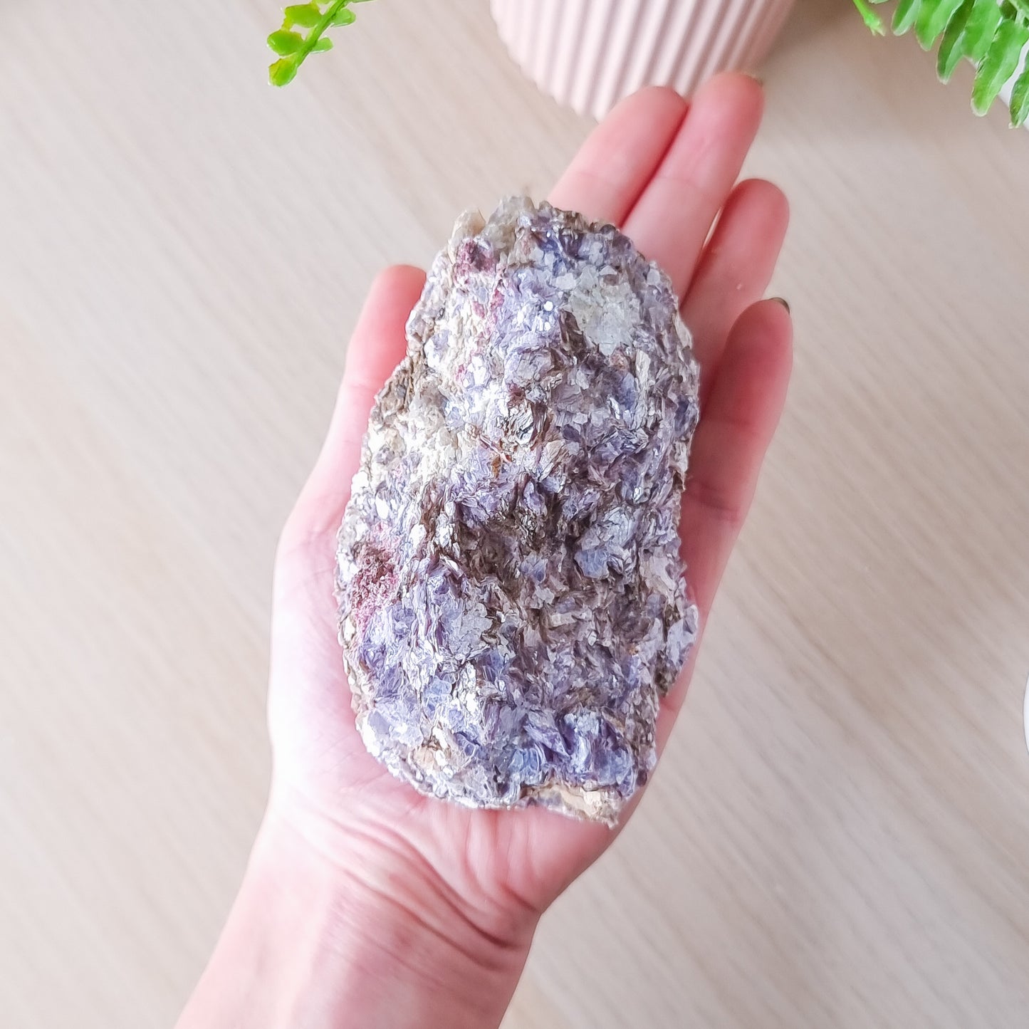 Pink Tourmaline in Lepidolite Specimen