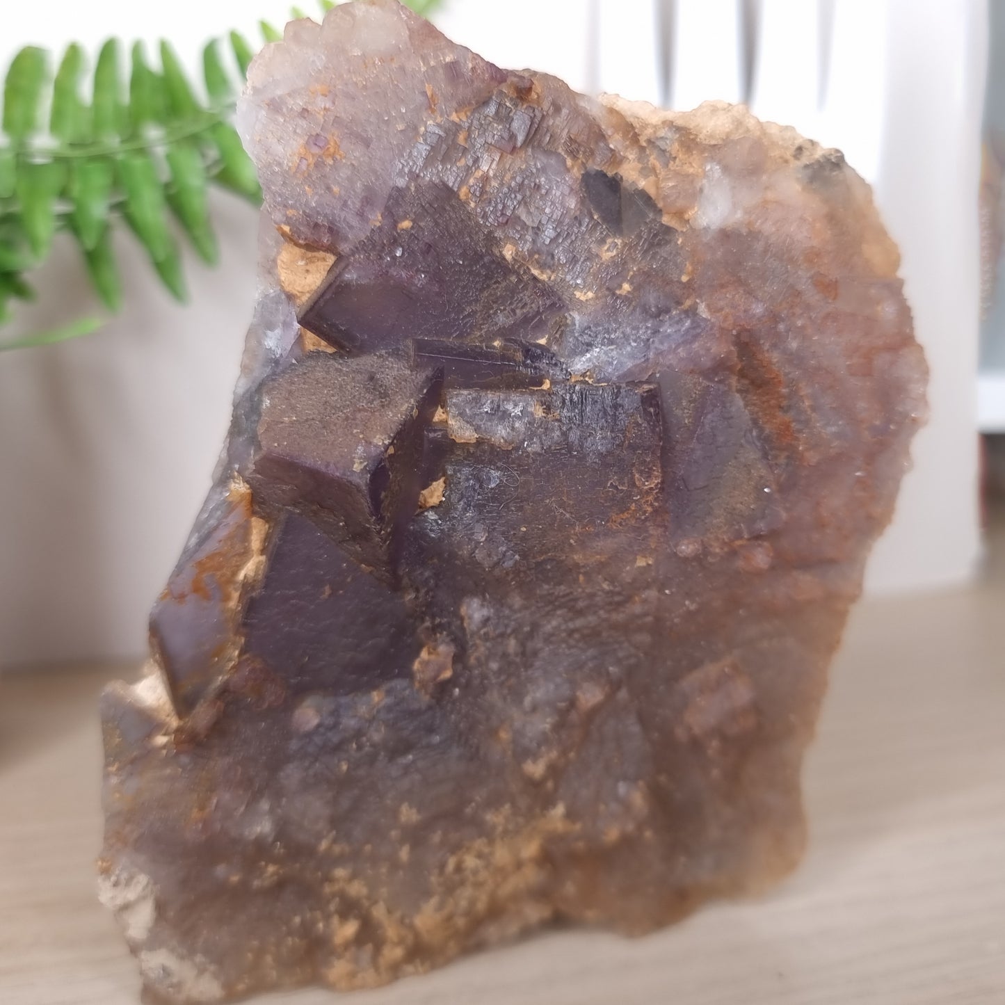 Black and Purple Fluorite Specimen