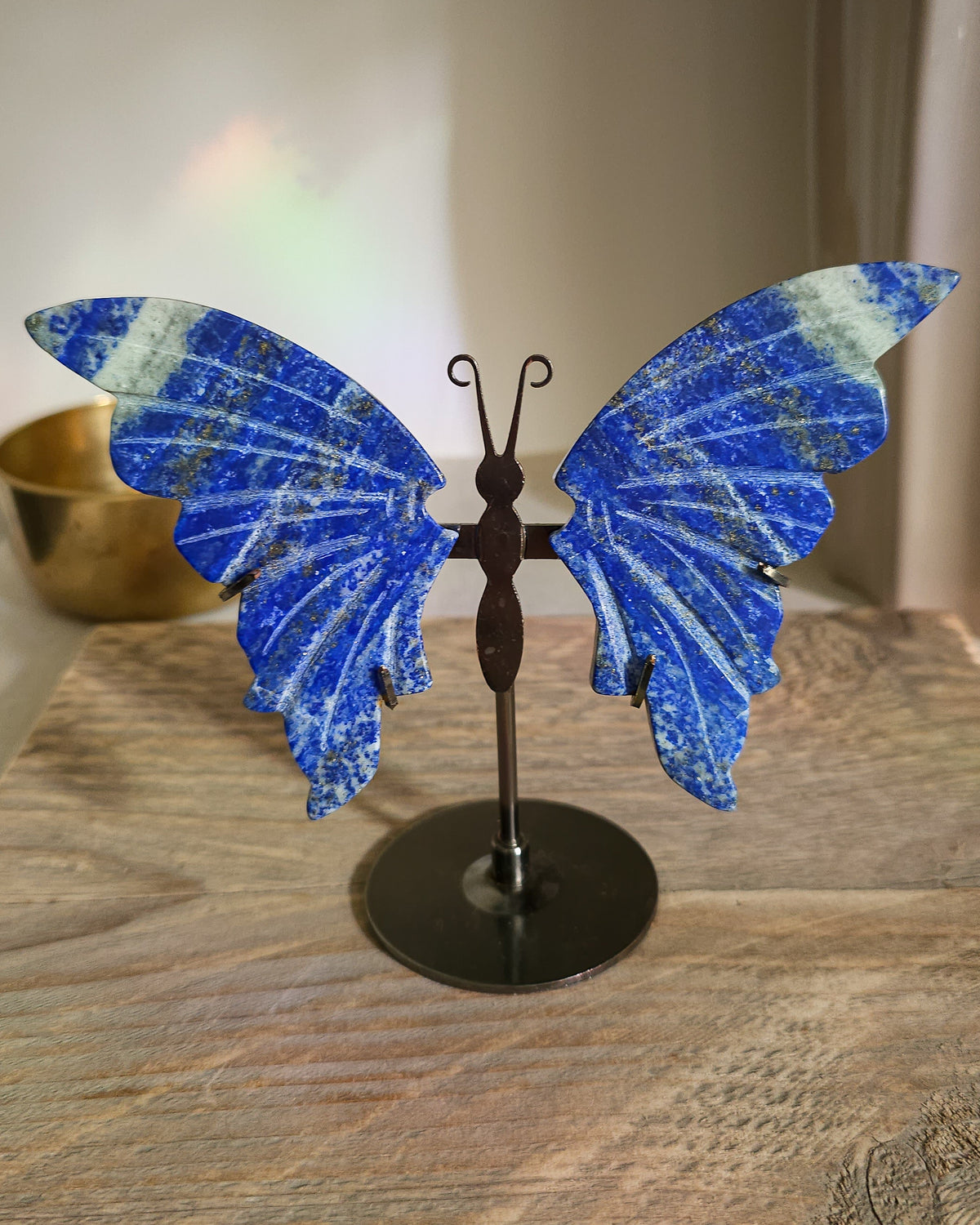 Lapis Lazuli Butterfly Wings On The Stand