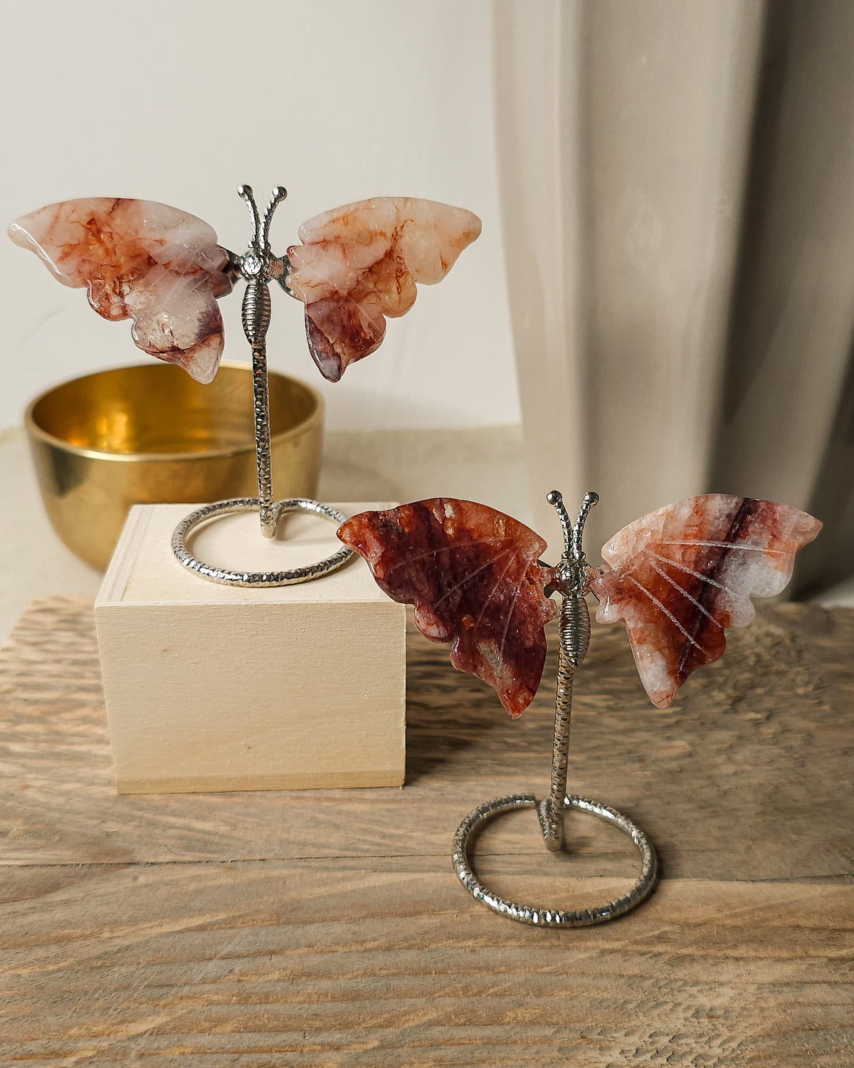 Fire / Red Hematoid Quartz | Crystal Butterfly
