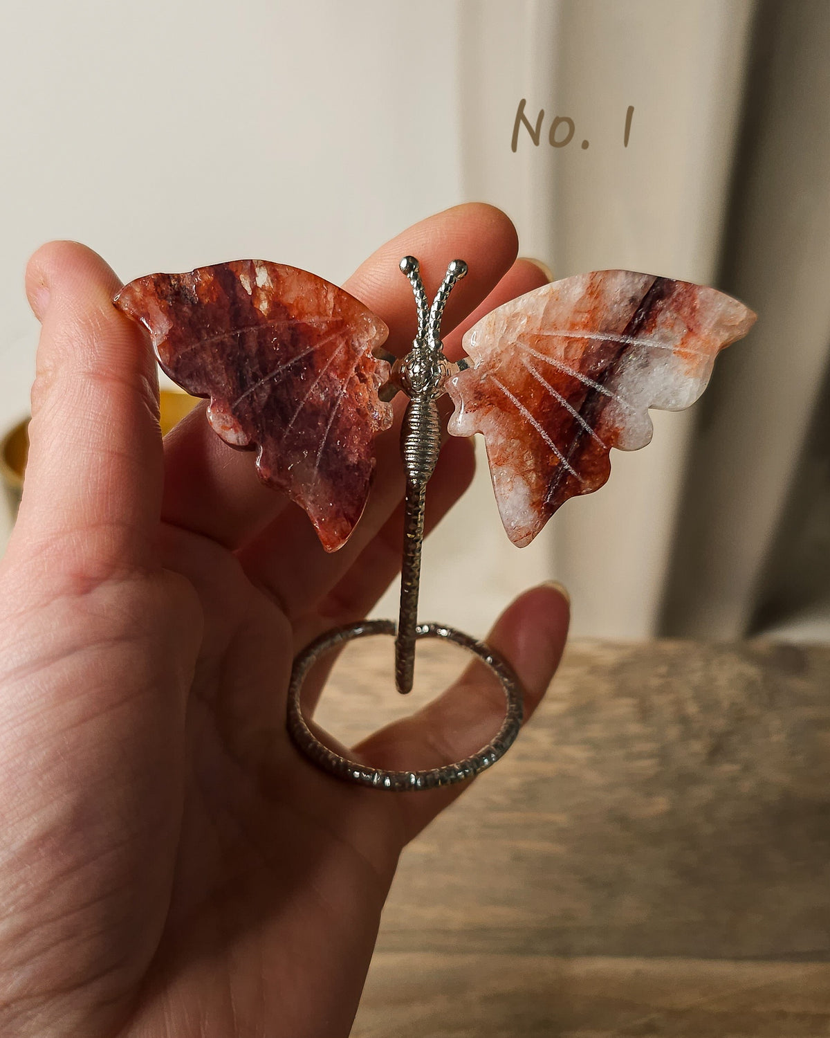 Fire / Red Hematoid Quartz | Crystal Butterfly