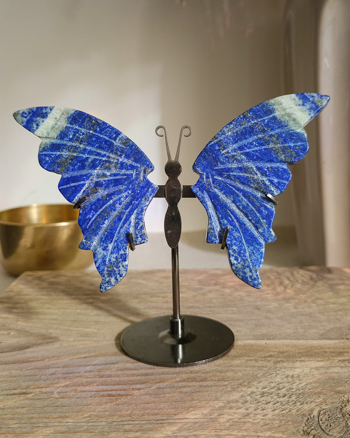 Lapis Lazuli Butterfly Wings On The Stand