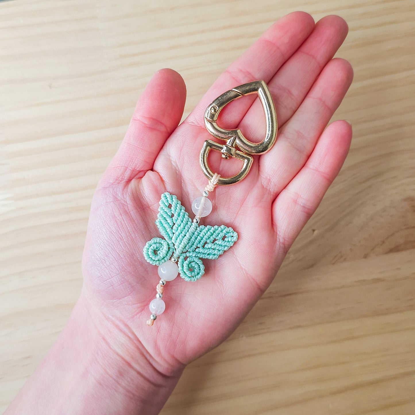 Crystal Butterfly Keyring