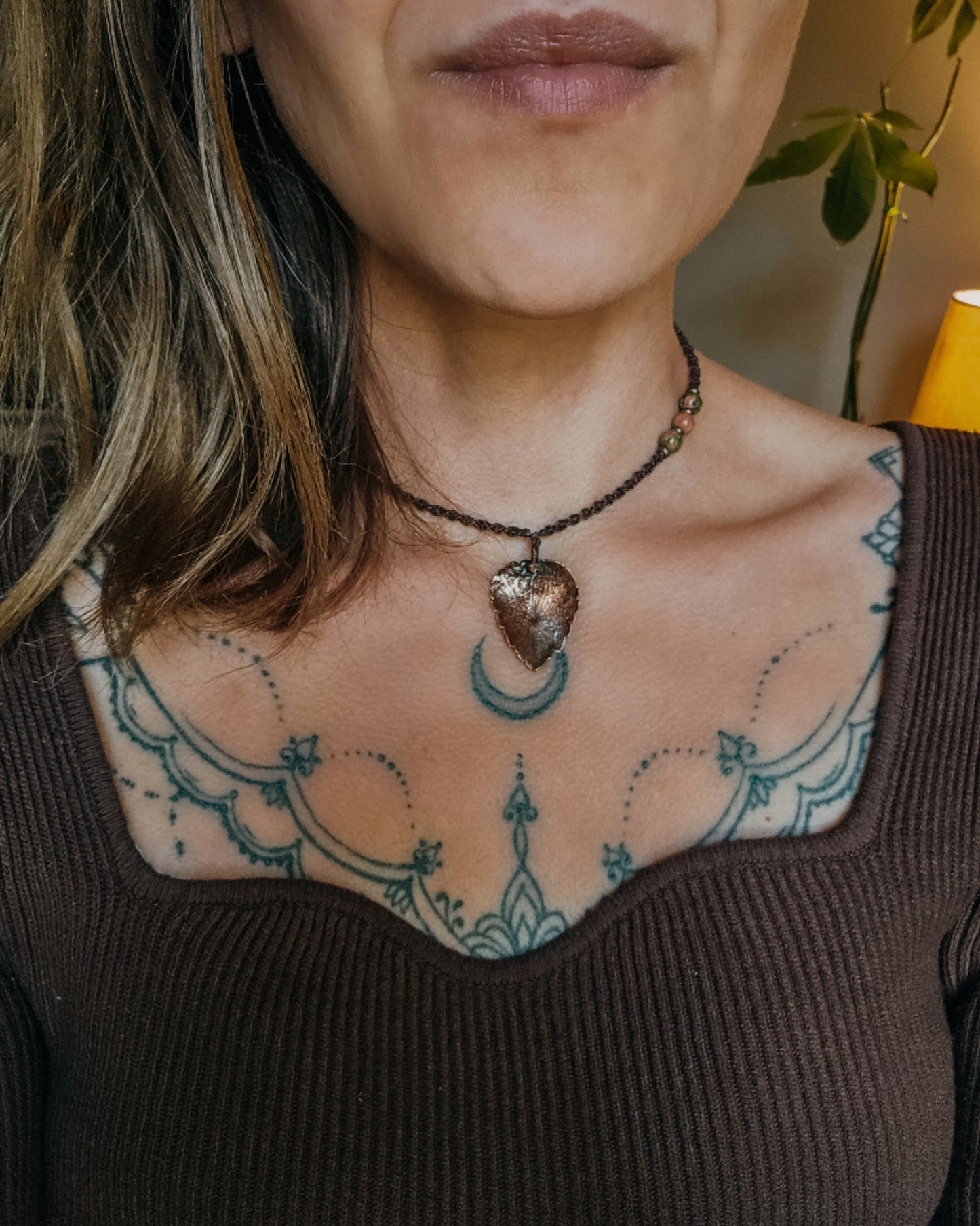 Dead Nettle Spirit with Unakite | Scottish Botanical Amulet