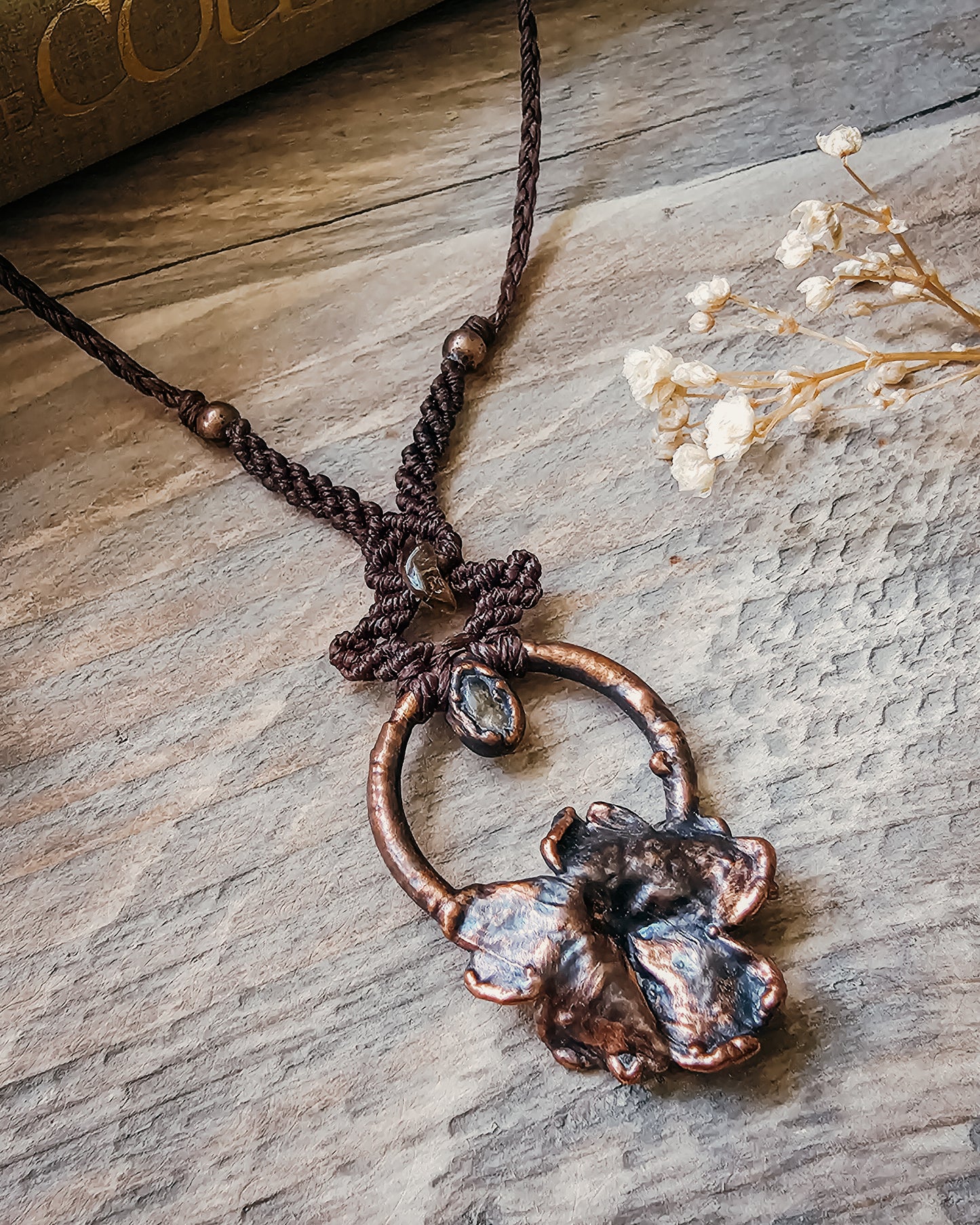 Primrose Spirit with Yellow Tourmaline | Scottish Botanical Amulet