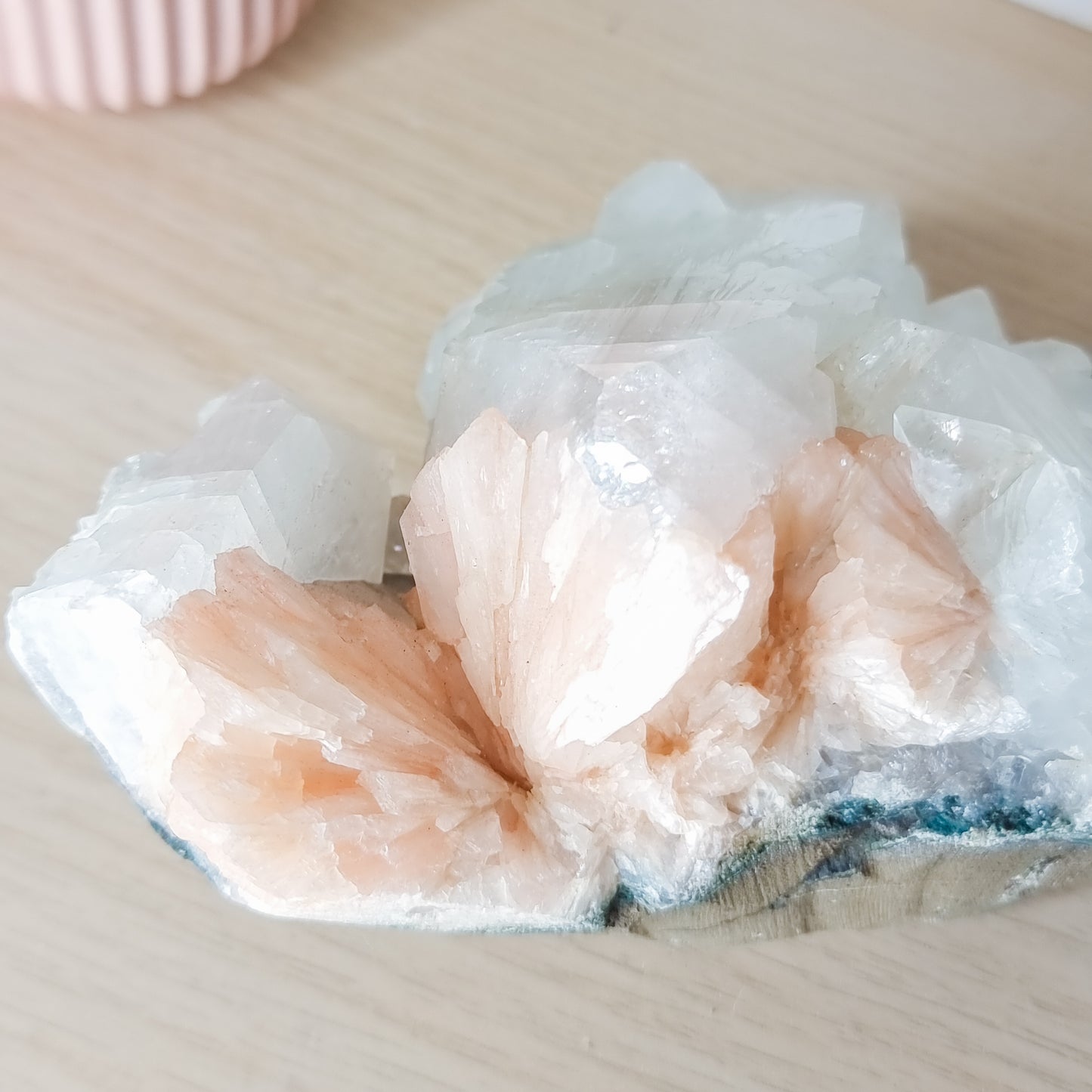 Apophylite with Stilbite Specimen