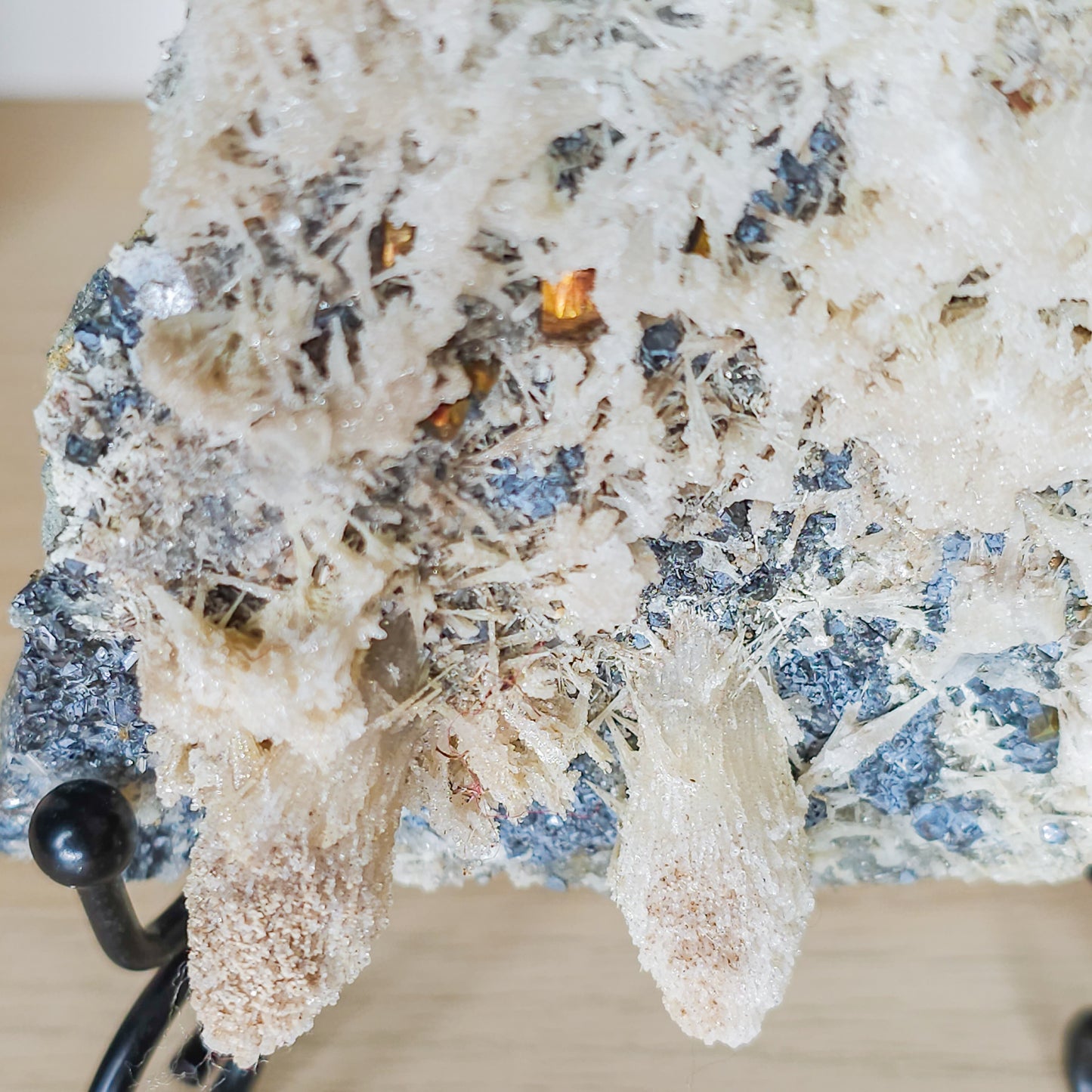 Calcite, Sphalerite and Chalcopyrite Specimen