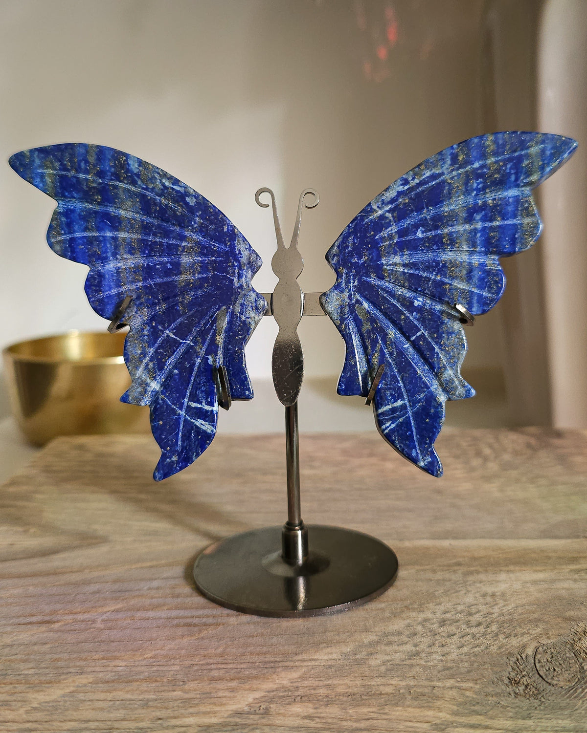 Lapis Lazuli Butterfly Wings On The Stand