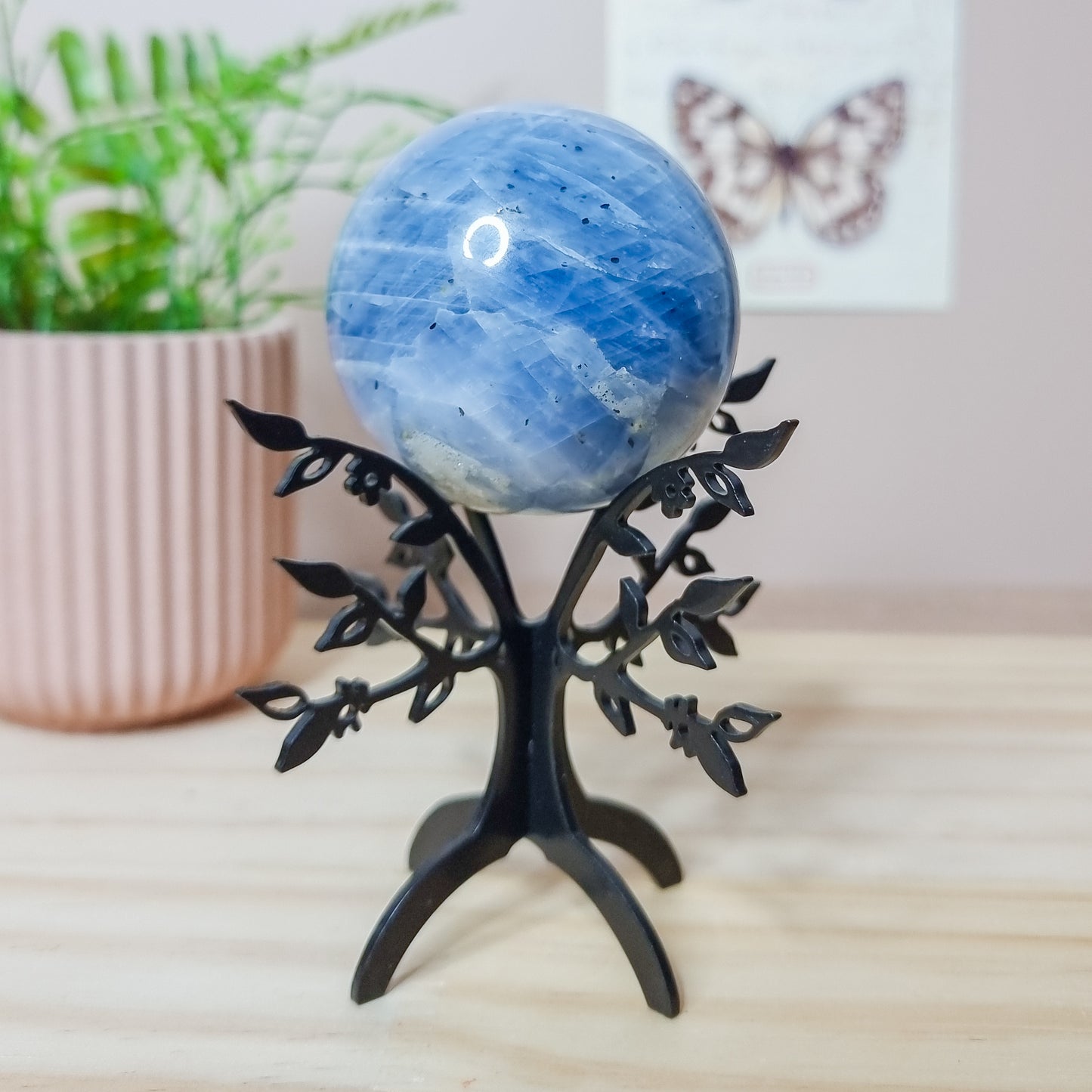 Blue Calcite Sphere