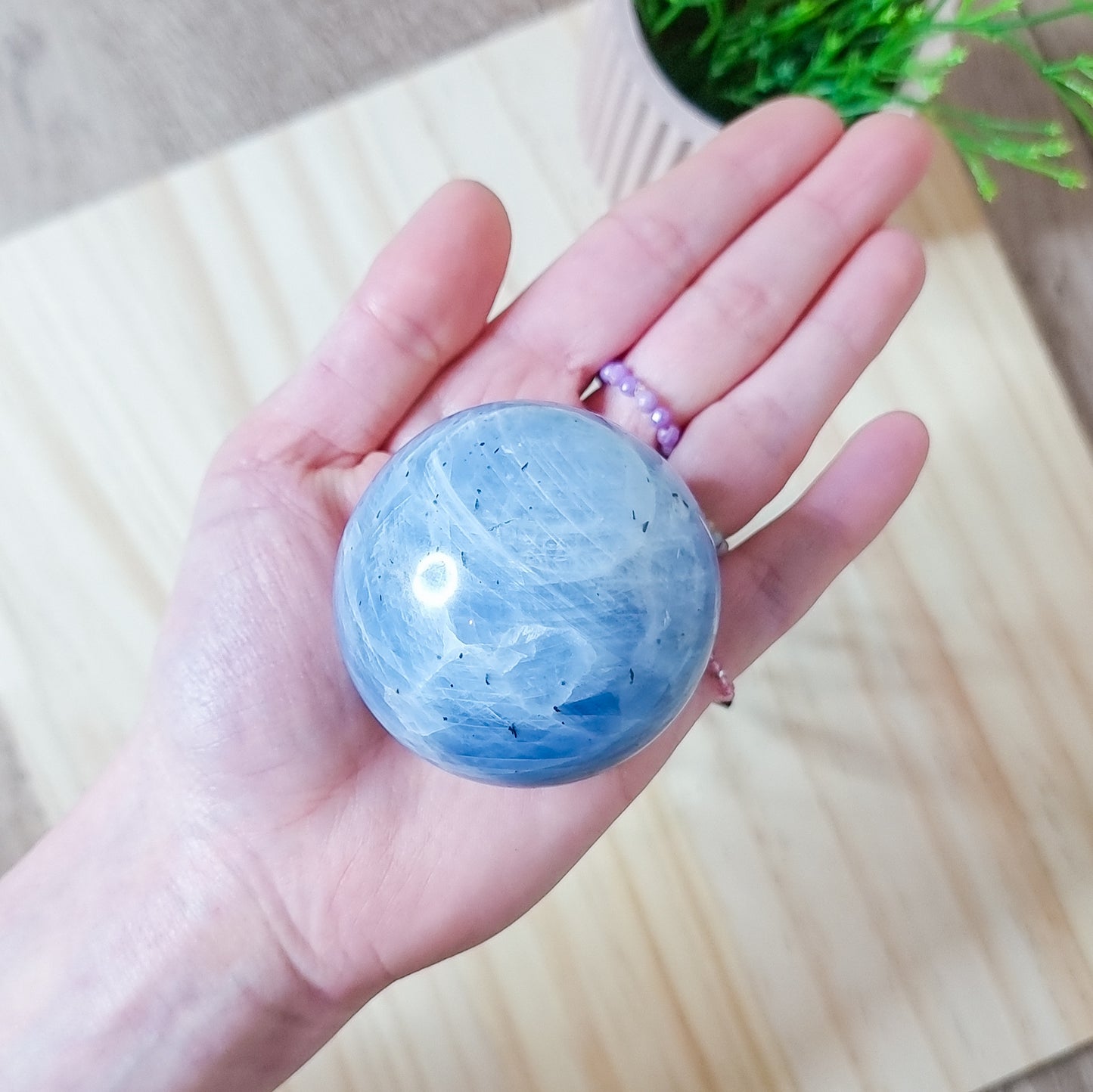 Blue Calcite Sphere
