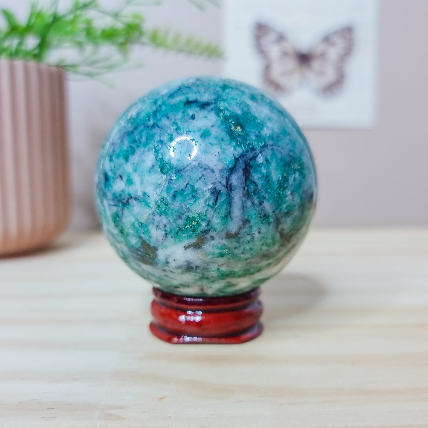 Fuchsite in Matrix Sphere