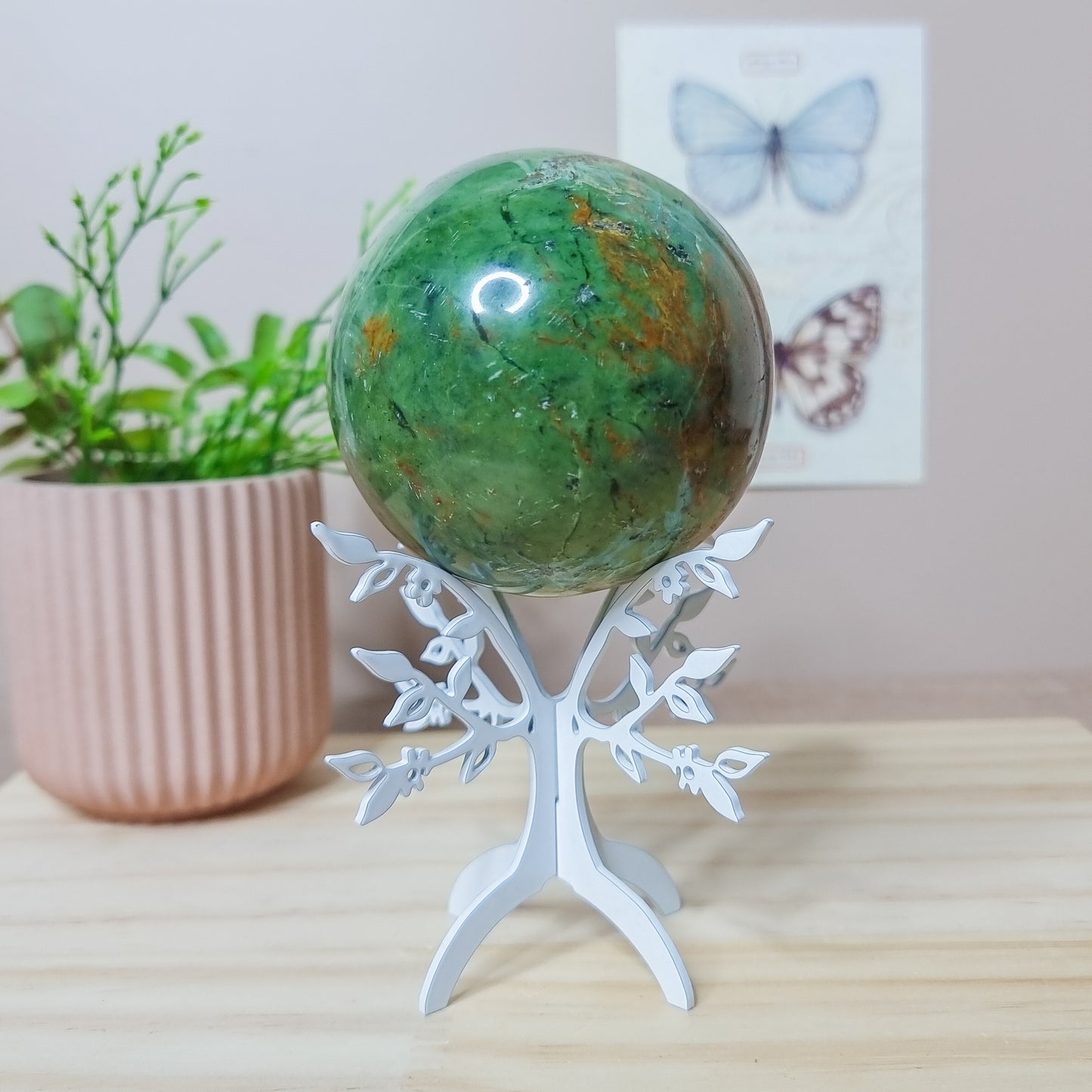 Green Opal Sphere