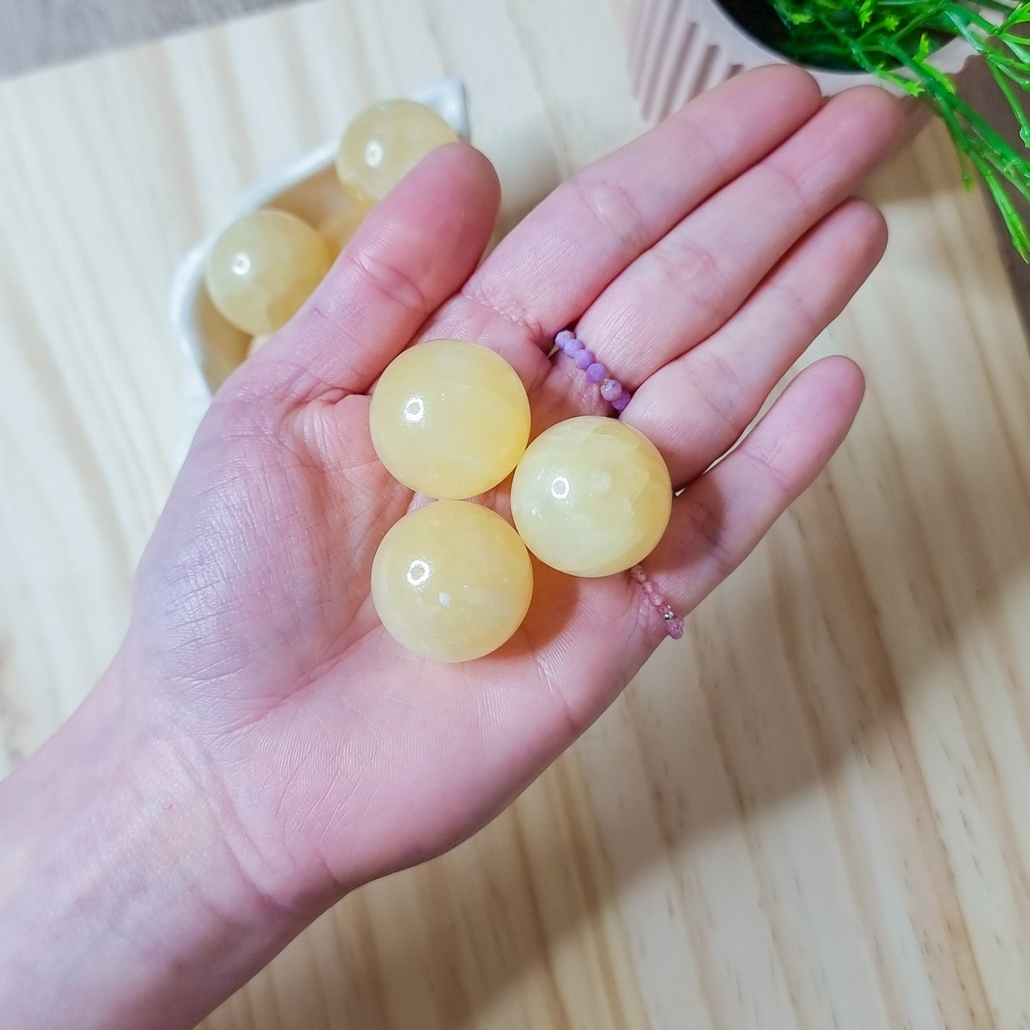 Yellow/Orange Calcite Sphere