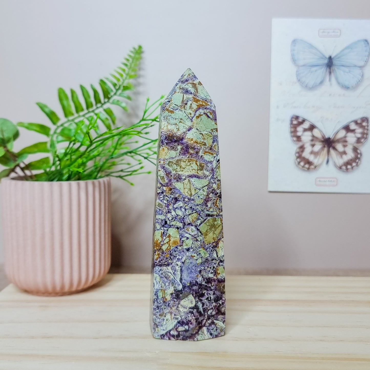 Brecciated Fluorite Tower