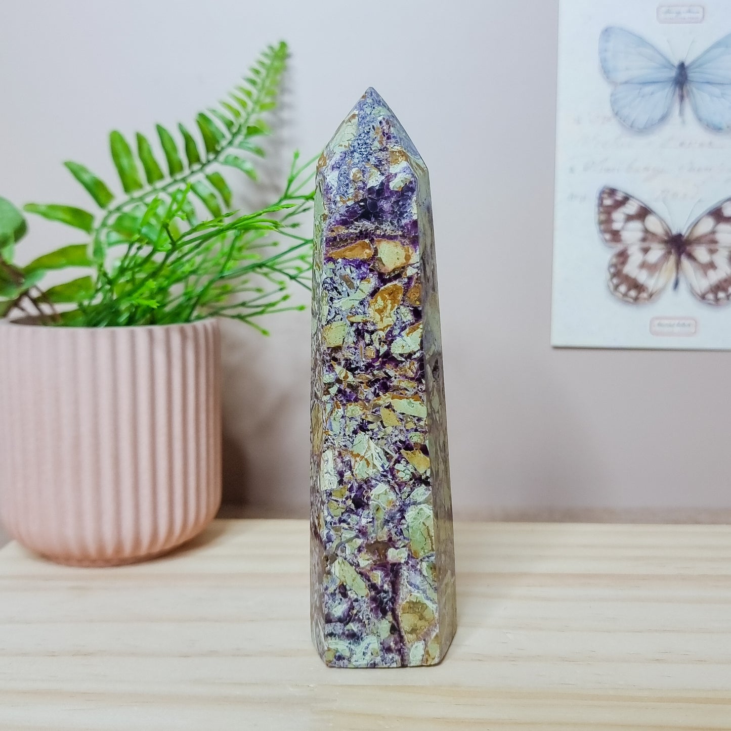 Brecciated Fluorite Tower