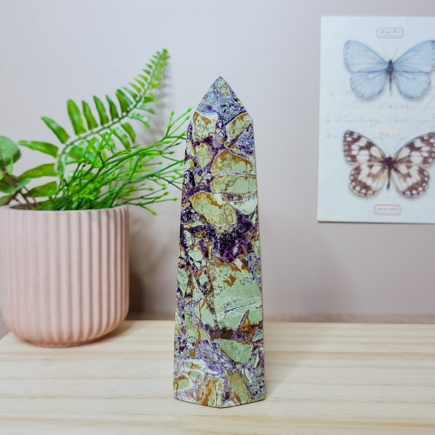 Brecciated Fluorite Tower