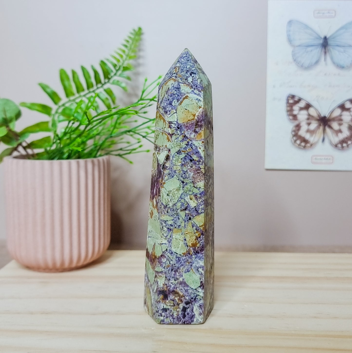 Brecciated Fluorite Tower