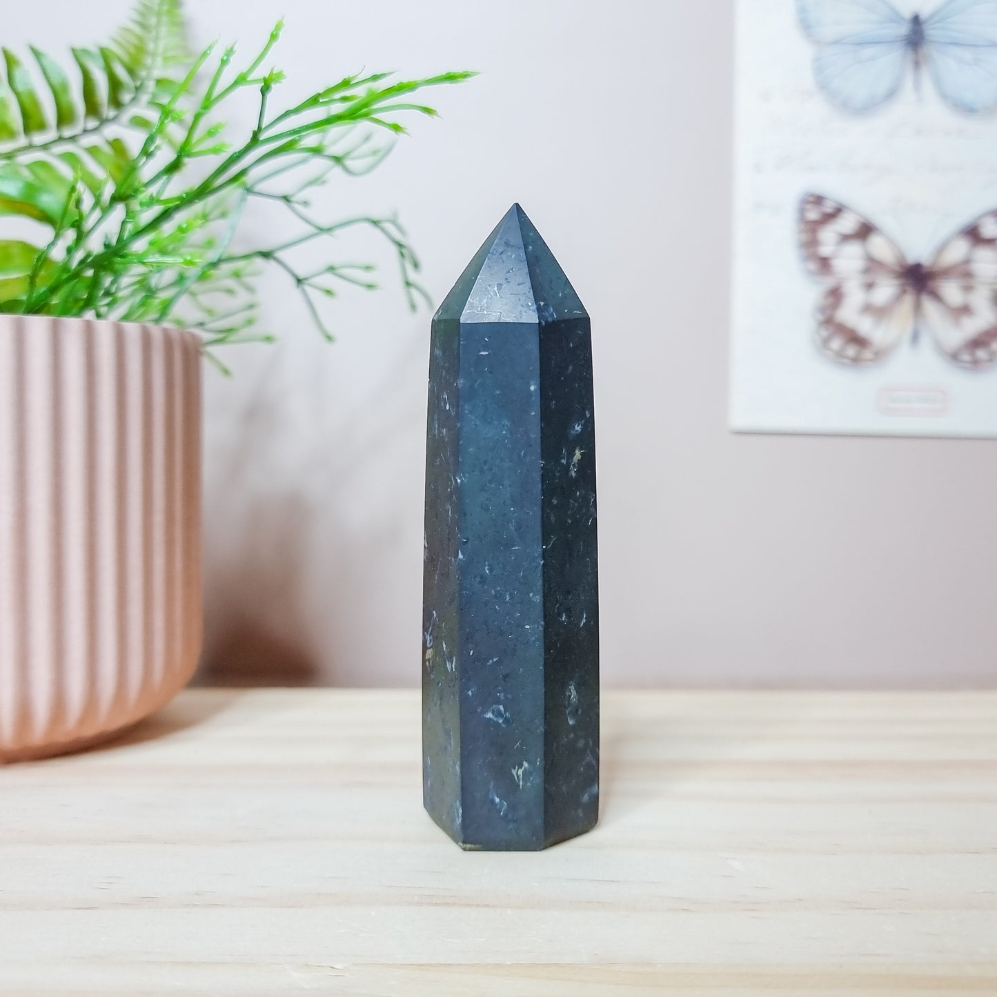 Shungite with Pyrite Tower