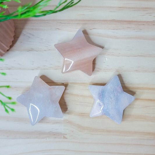 Pink Aventurine Stars