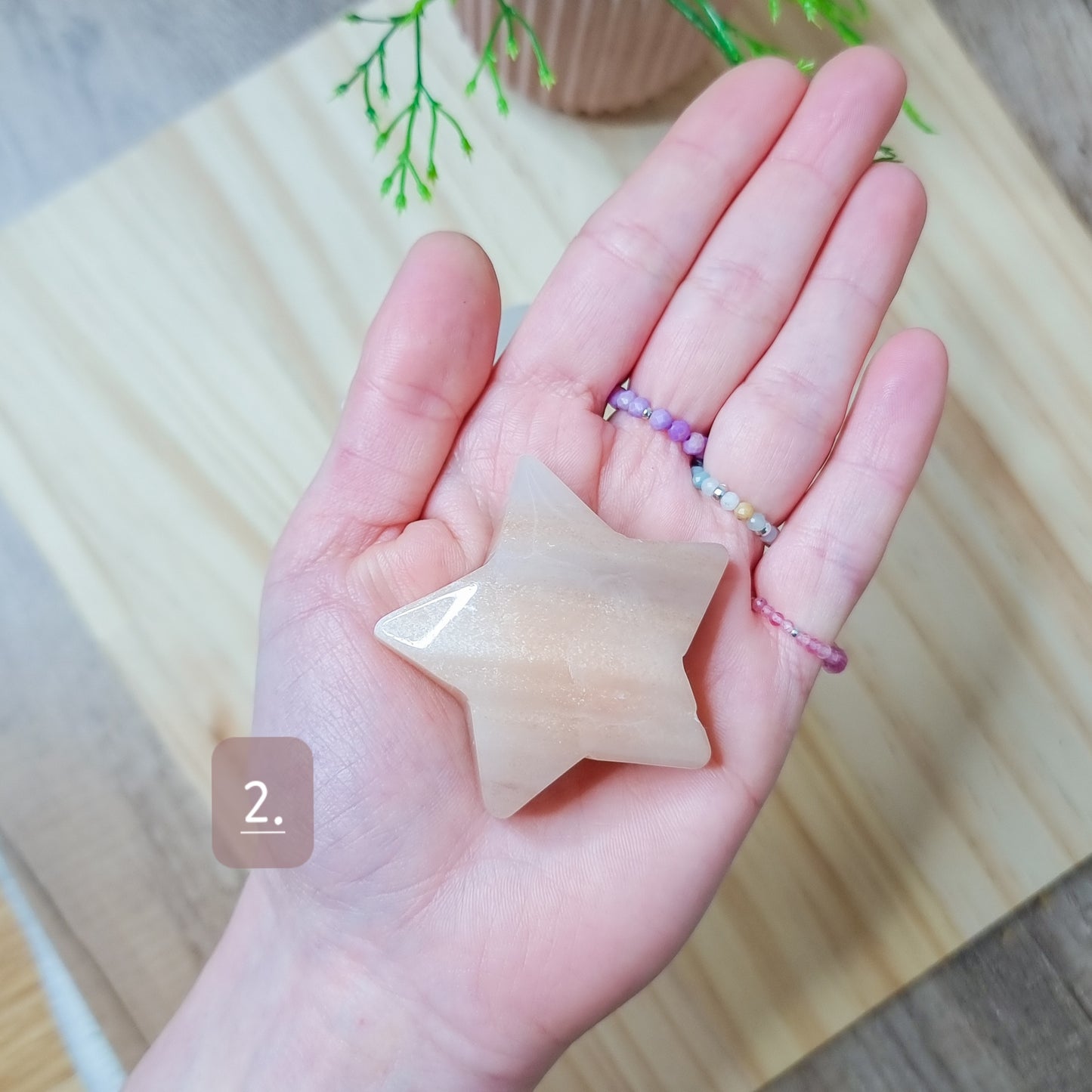 Pink Aventurine Stars