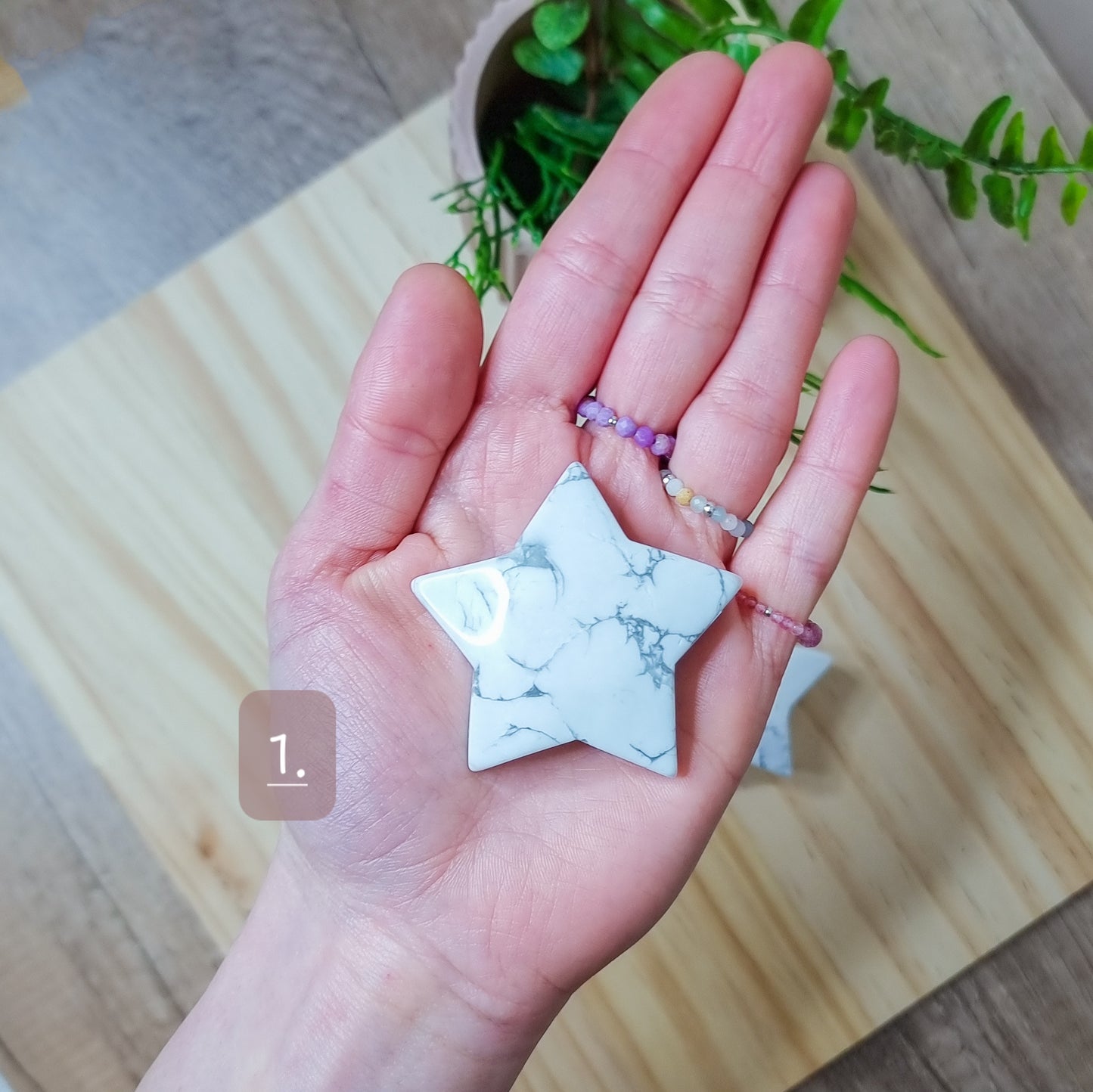 Howlite Stars