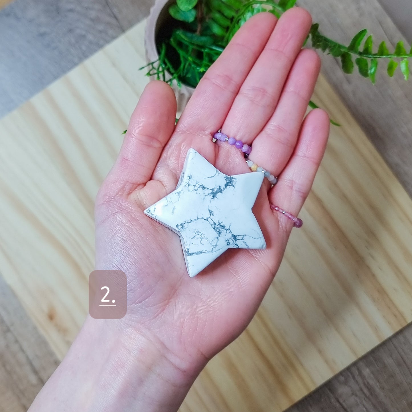 Howlite Stars